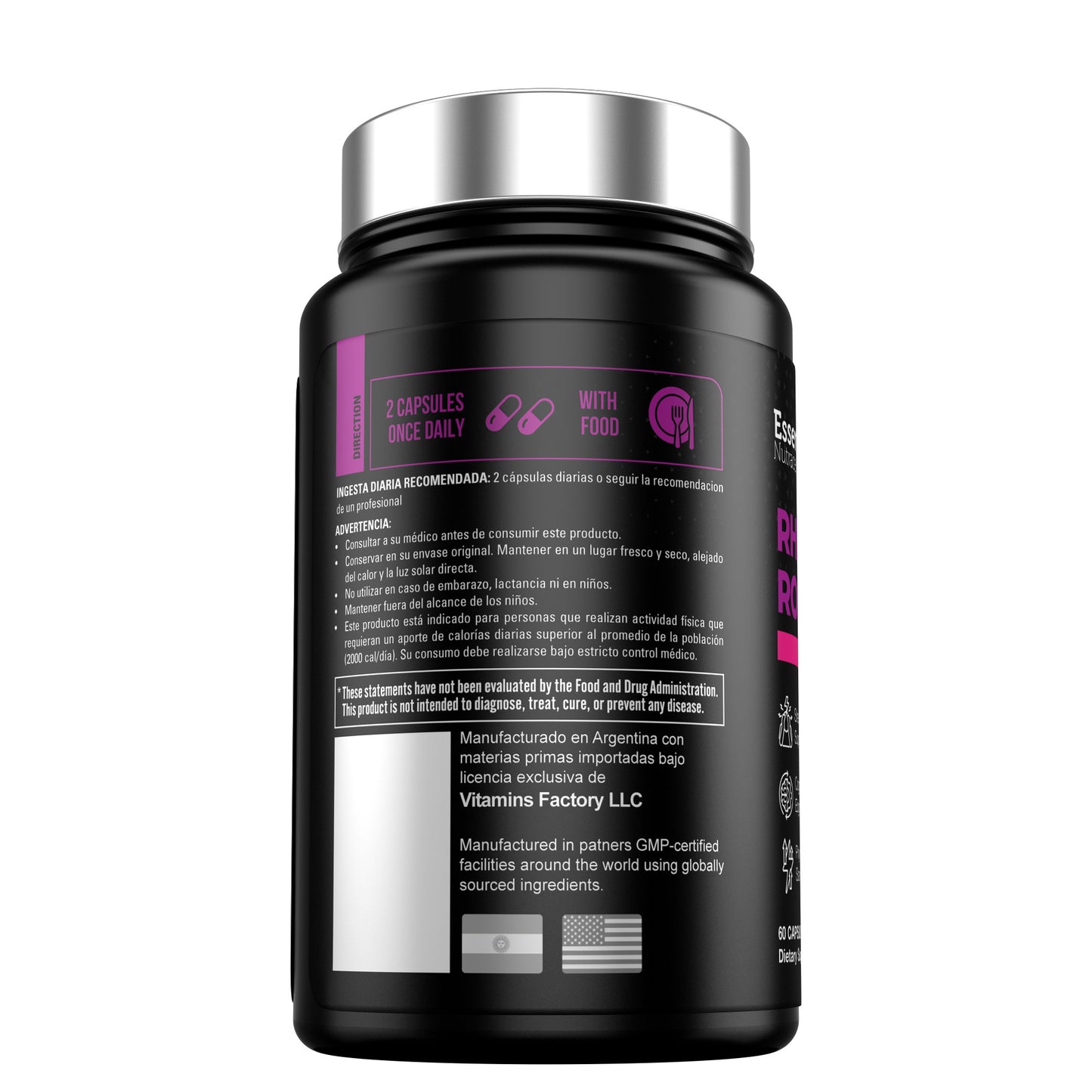 RHODIOLA ROSEA 1500mg | 60 Cápsulas