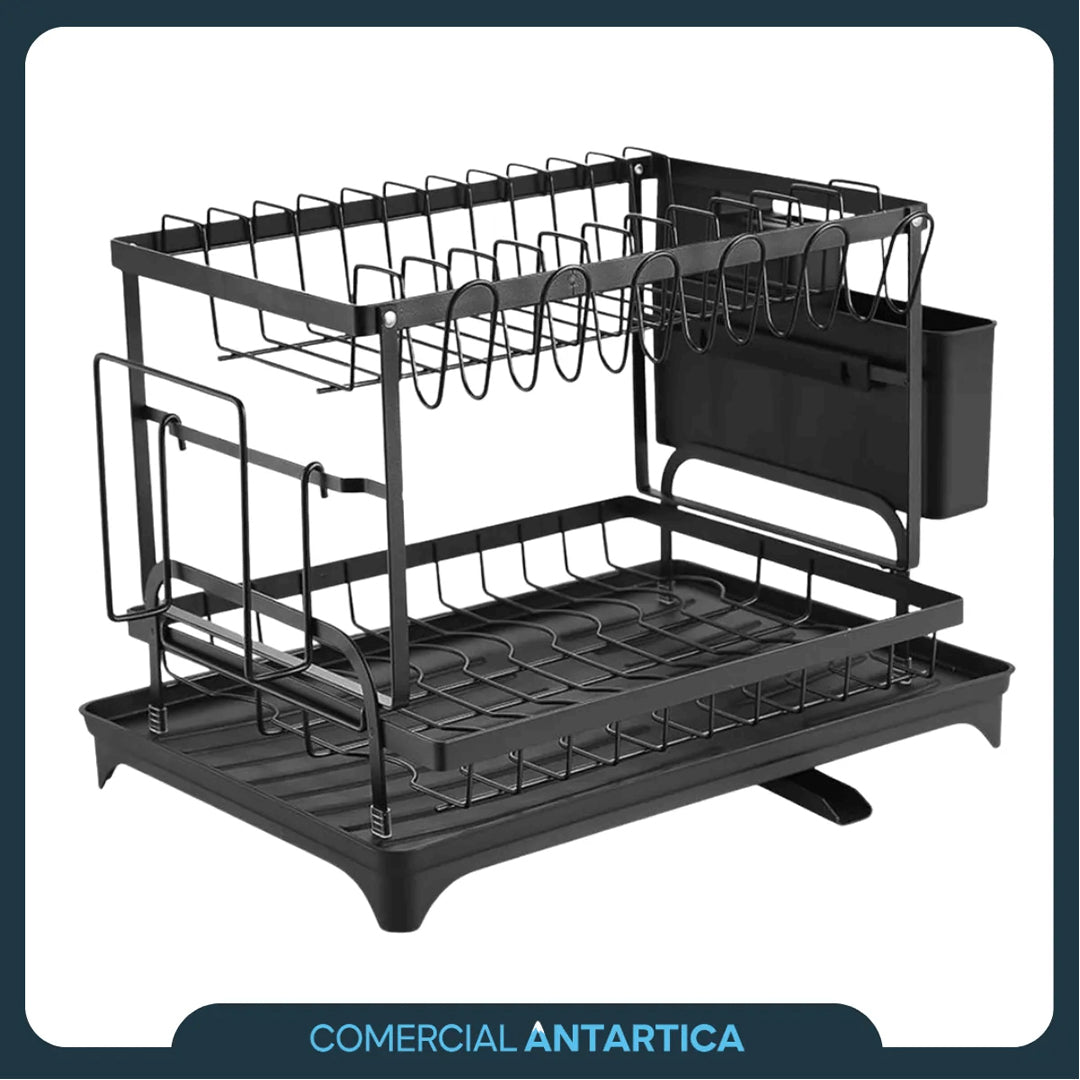 Escurridor de Platos 2 Niveles con Desagote